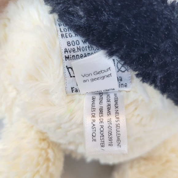 Jellycat Bashful Dog Plush Pup Cream Black Spot Medium White Soft Toy - Picture 8 of 10